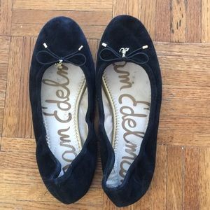 Sam Edelman Felicia black suede ballet flats
